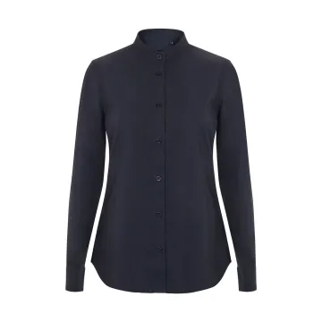 Camasa dama tip tunica cu maneci lungi, densitate 115gr/mp, Sleeve stretch 405015S Velilla-Navy Blue-61-XS