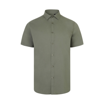 Camasa barbati Stretch cu maneci scurte, densitate 115gr/mp, 405016S Velilla -Light Olive Green -35-S