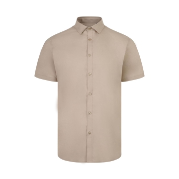Camasa barbati Stretch cu maneci scurte, densitate 115gr/mp, 405016S Velilla -Light Beige-47-S