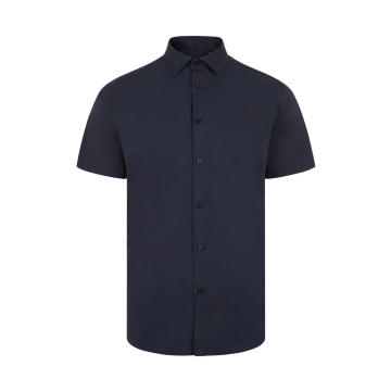 Camasa barbati Stretch cu maneci scurte, densitate 115gr/mp, 405016S Velilla -Navy Blue-61-S
