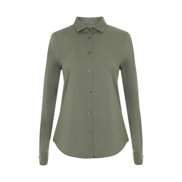 Camasa dama Stretch cu maneci lungi, densitate 115 gr/mp, 405019S Velilla-Light Olive Green -35-XS