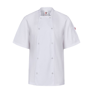 Jacheta bucatar cu maneci scurte si capse 405205 Velilla-White-07-44