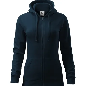 Hanorac dama Trendy Zipper 411 Malfini-XS-Albastru marin-02 