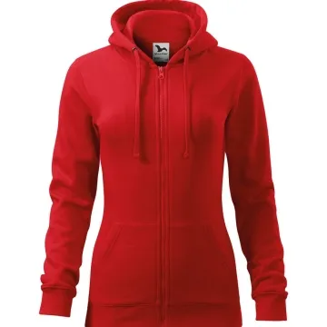 Hanorac dama Trendy Zipper 411 Malfini-XS-Rosu-07