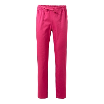 Pantaloni medicali unisex tercot cu talie elastica 533001 Velilla -Fuchsia-23-XXS