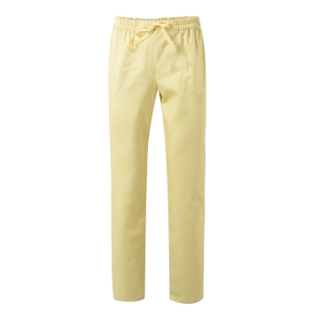 Pantaloni medicali unisex tercot cu talie elastica 533001 Velilla -Light Yellow-43-XXS