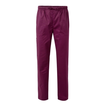 Pantaloni medicali unisex elastici 533006S Velila-Aubergine-68-XS