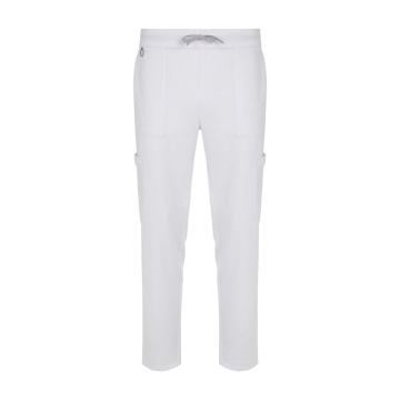 Pantaloni medicali unisex Atlas PureStretch ,cu croiala dreapta, material hidrofug si protectie antibacteriana 533020S Velilla -White-07-XS
