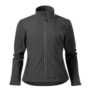 Jacheta dama softshell Valley 537 Malfini-Gri metalic-36-XS
