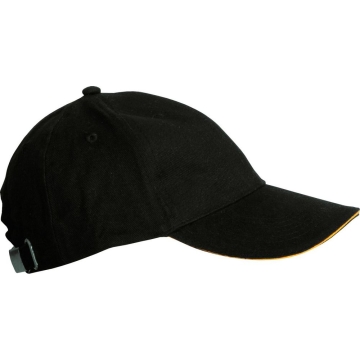 Sapca bumbac periat 100% MAX 9354 Renania-Negru/Galben