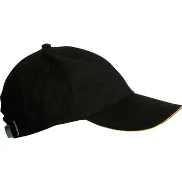 Sapca bumbac periat 100% MAX 9354 Renania-Negru/Galben