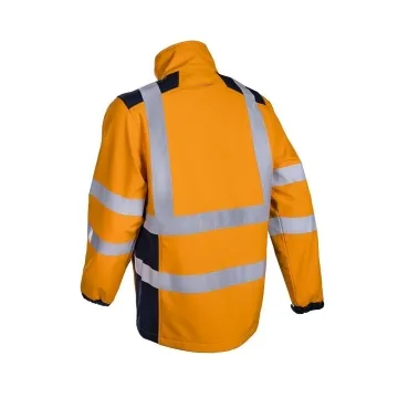 Jacheta softshell reflectorizanta Kanpa Converguard-Portocaliu Fluorescent-S