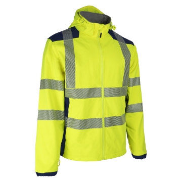 Jacheta softshell reflectorizanta Nebulo Coverguard-Galben-S