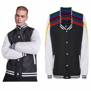 Jacheta unisex cu fermoar si captuseala CALIFORNIA 6440 ROLY