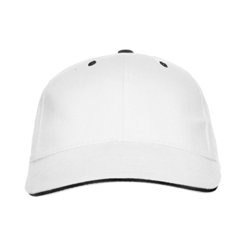 Șapcă Panel unisex cu design modern - ALB