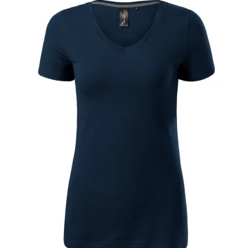 Tricou dama Action V-Neck 701 Malfini Premium-Albastru marin-02 -M