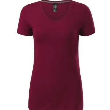 Tricou dama Action V-Neck 701 Malfini Premium-Garnet-86-S