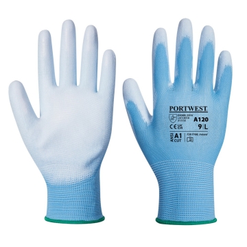 Manusi protectie PU Palm A120 Portwest-Albastru-XS