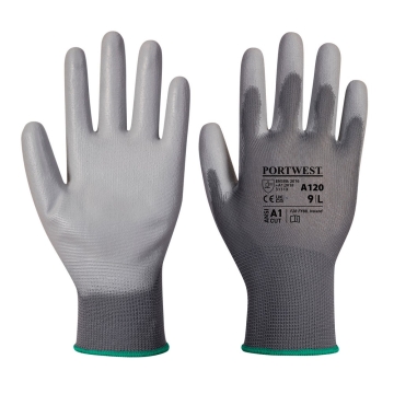 Manusi protectie PU Palm A120 Portwest-Gri-XS