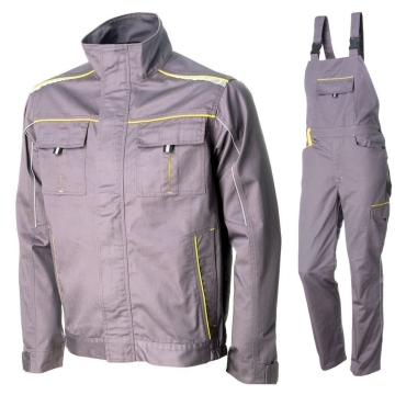Costum salopeta cu pieptar ANDURA 2B20/2B21 Renania-Gri-XS