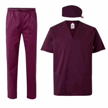 Costum medical unisex elastic 534006S/535206S/533006S Velilla-Aubergine-68-XS
