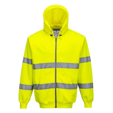Hanorac reflectorizant Hi-Vis cu fermoar B305 Portwest-Galben-XS