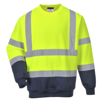 Hanorac reflectorizant bicolor Hi-Vis B306 Portwest-Galben/Navy-S