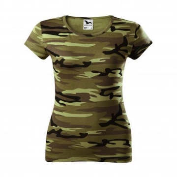 Tricou dama Como Pure C22 Malfini-Camuflaj verde-34-XS