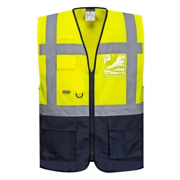 Vesta reflectorizanta Warsaw Executive C476 Portwest-Galben/Navy-XS