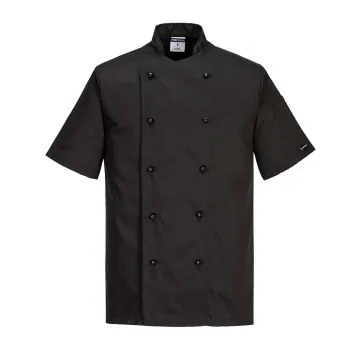 Jacheta bucatar Kent Chefs S/S C734 Portwest-Negru-XS
