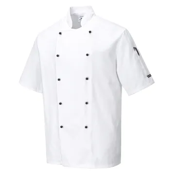 Jacheta bucatar Kent Chefs S/S C734 Portwest-Alb-XS