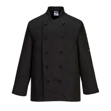 Jacheta bucatar Somerset Chefs C834 Portwest-Negru-XS