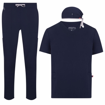 Costum medical unisex PureStretch protectie antibacteriana si material hidrofug 534020S/535220S/533020S Velilla-Midnight Blue-72-XS
