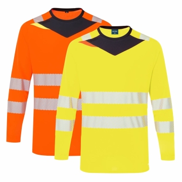 Tricou reflectorizant Hi-Vis slim fit cu protectie UV DX416 Portwest