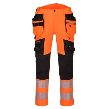 Pantaloni reflectorizanti Hi-Vis cu buzunare Holster detasabile DX442 Portwest-Portocaliu/Negru-28