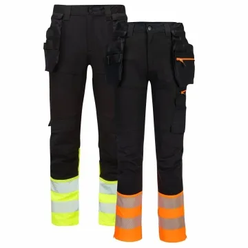 Pantaloni de lucru clasici slim fit cu benzi reflectorizante Hi-Vis DX457 Portwest