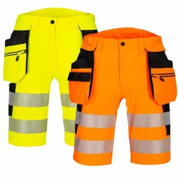 Pantaloni de lucru scurti elastici reflectorizanti  Hi-Vis DX446 Portwest