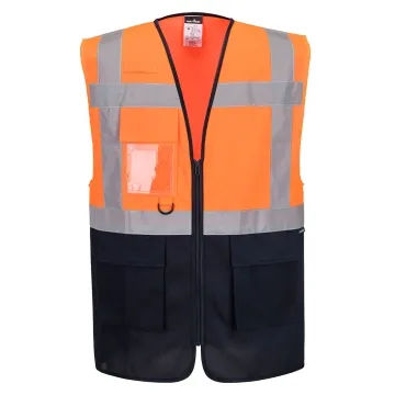 Vesta reflectorizanta Contrast ES076 Portwest-Portocaliu/Navy-XS