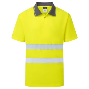Tricou polo Hi-vis Essential ES477 Portwest-Galben-XS