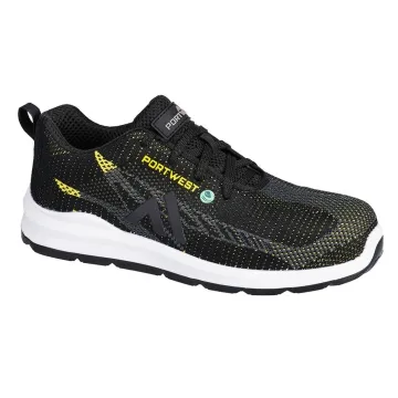 Pantofi sport de protectie Eco Fly FC06 S1PS SR FO Portwest-Negru/Galben-36