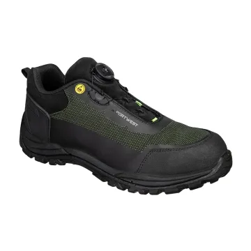 Pantofi sport de protectie FE05 S3S ESD SR FO Portwest-Negru/Verde-37