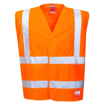 Vesta antistatica Hivis ignifuga FR71 Portwest-Portocaliu-S / M