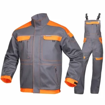Costum salopeta cu pieptar Cool Trend Gri/Portocaliu Ardon