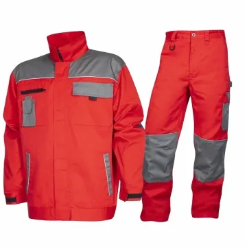 Costum salopeta standard 2Strong rosu/gri H9603/H9604 Ardon