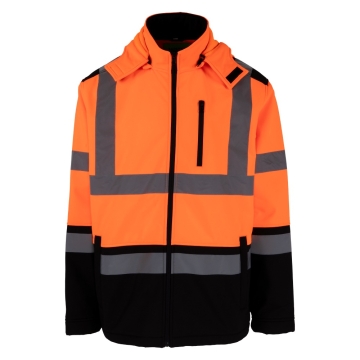 Jacheta de protectie softshell VIZLITE 5B14 Renania-Portocaliu Fluorescent-S