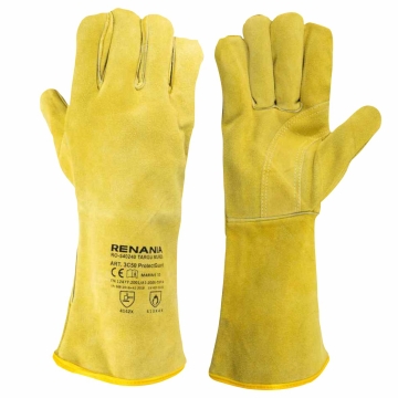 Manusi de protectie pentru sudura Protectguard, temperatura contact 350°C, CAT.III, 3C50 Renania