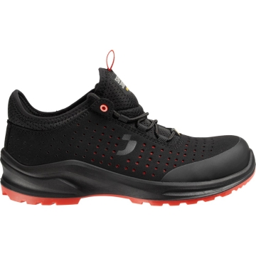 Pantofi sport de protectie MODULO S1P LOW Safety Jogger -Negru/Rosu-35