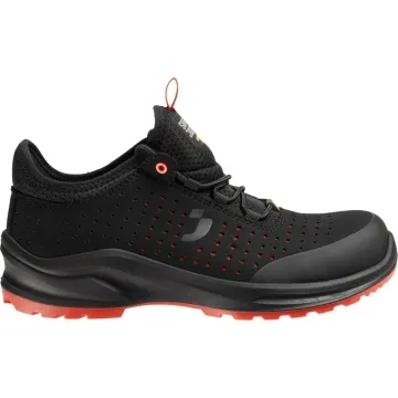 Pantofi sport de protectie MODULO S1P LOW Safety Jogger -Negru/Rosu-35
