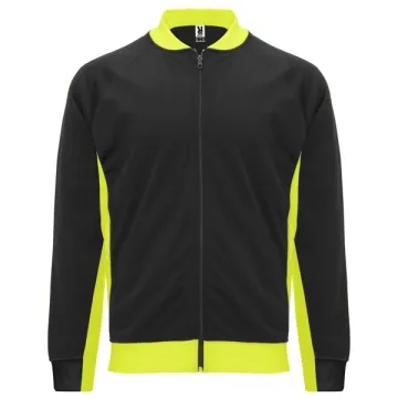 Geacă sport Iliada bărbați cu buzunare - NEGRU/GALBEN FLUOR