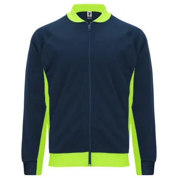 Geacă sport Iliada bărbați cu buzunare - BLEUMARIN/VERDE FLUOR